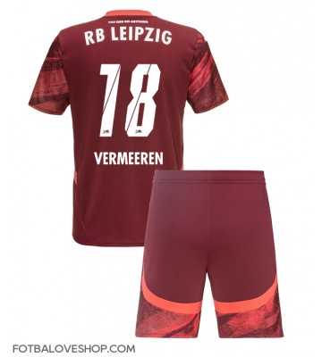 RB Leipzig Arthur Vermeeren #18 Dětské Venkovní Dres 2024-25 Krátký Rukáv (+ trenýrky)